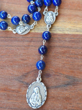 Load image into Gallery viewer, Lapis Lazuli Seven Sorrows of Mary Rosary