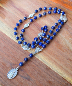 Lapis Lazuli Seven Sorrows of Mary Rosary