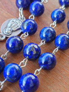 Lapis Lazuli Seven Sorrows of Mary Rosary