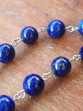Load image into Gallery viewer, Lapis Lazuli Seven Sorrows of Mary Rosary
