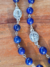 Load image into Gallery viewer, Lapis Lazuli Seven Sorrows of Mary Rosary
