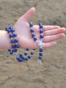 Lapis Lazuli Seven Sorrows of Mary Rosary