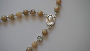 Divine Mercy Chaplet - Stone and Silver