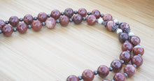 Load image into Gallery viewer, Red Jasper and River Stone Rosary
