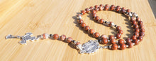 Load image into Gallery viewer, Red Jasper and Black Onyx Rosary
